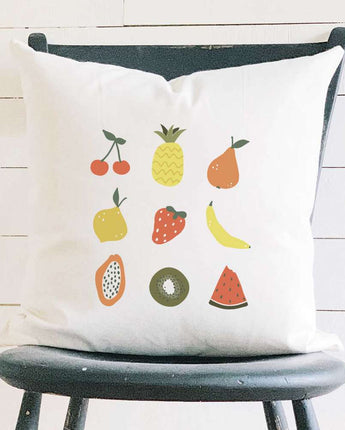 Summer Fruit - Square Canvas Pillow