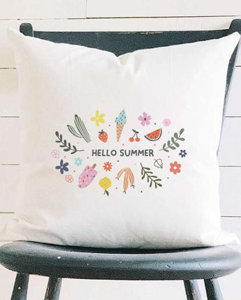Hello Summer - Square Canvas Pillow