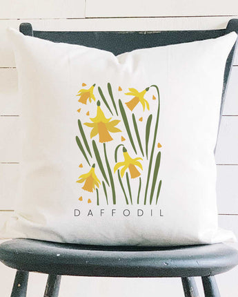 Daffodil (Garden Edition) - Square Canvas Pillow