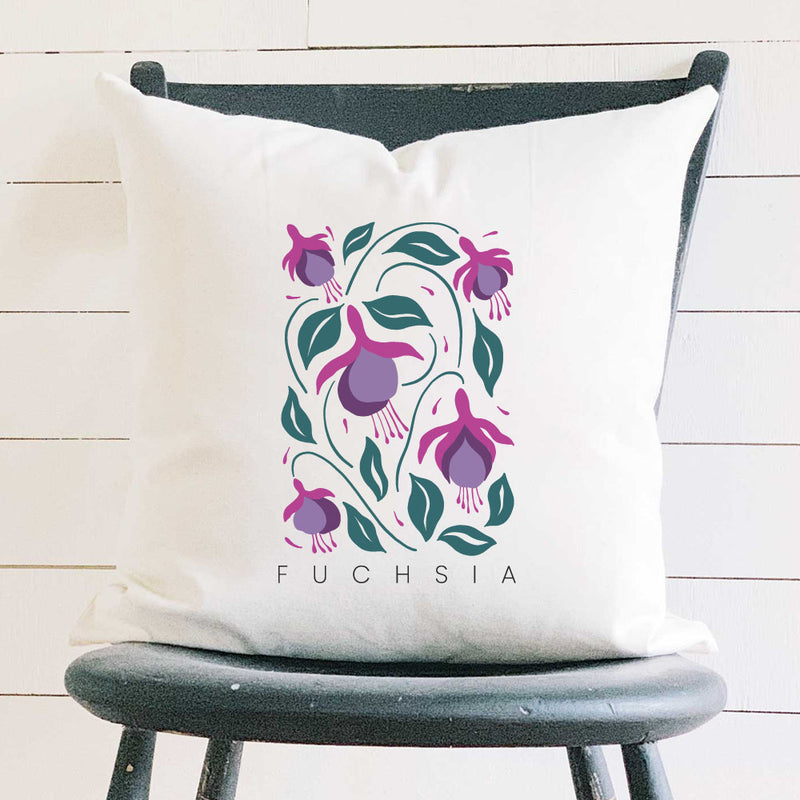Fuchsia (Garden Edition) - Square Canvas Pillow