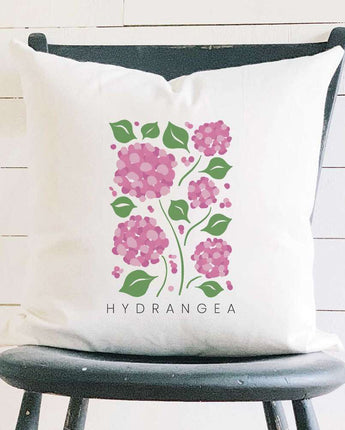 Hydrangea (Garden Edition) - Square Canvas Pillow