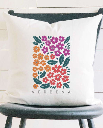 Verbena (Garden Edition) - Square Canvas Pillow