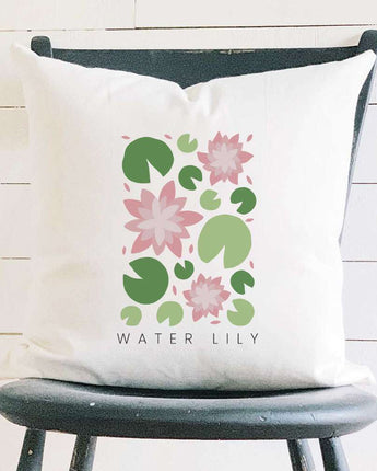 Water Lily (Garden Edition) - Square Canvas Pillow