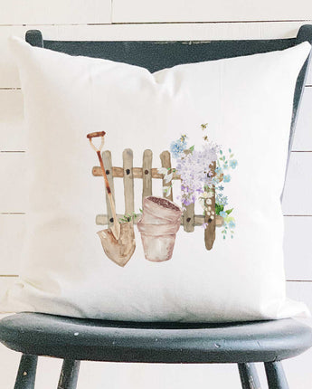 Spring Planting - Square Canvas Pillow