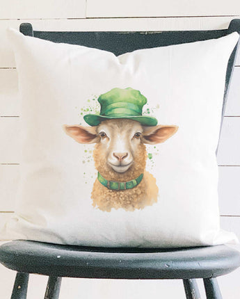 St. Patrick's Lamb - Square Canvas Pillow