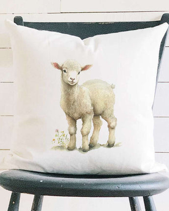 Easter Lamb - Square Canvas Pillow