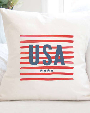 USA - Square Canvas Pillow