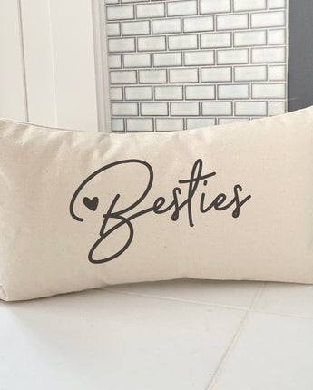 Besties - Rectangular Canvas Pillow