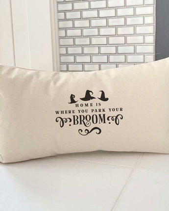 Park Your Broom - Rectangular Canvas Pillow