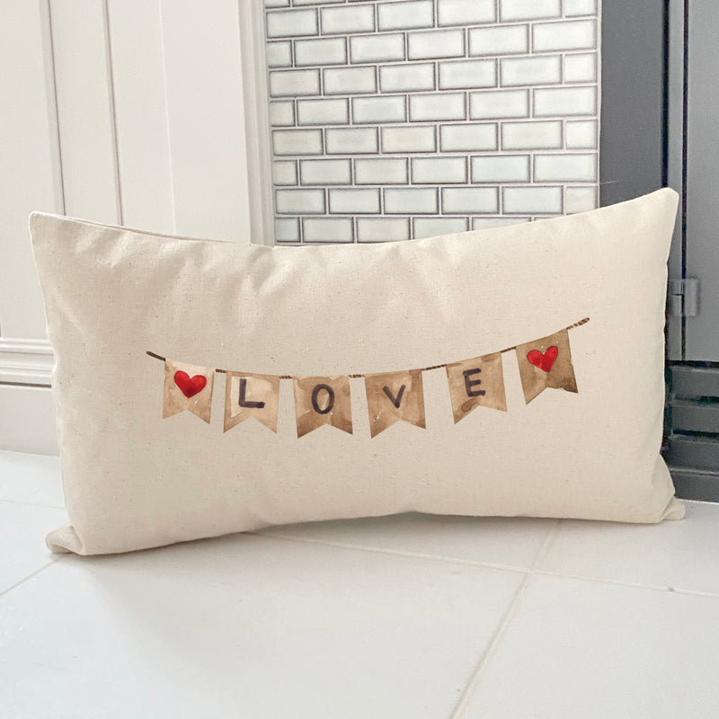 Craft Love Banner - Rectangular Canvas Pillow