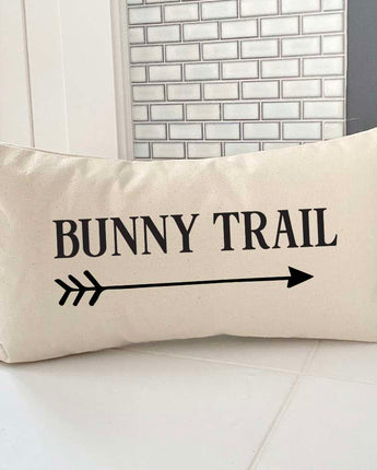 Bunny Trail - Rectangular Canvas Pillow