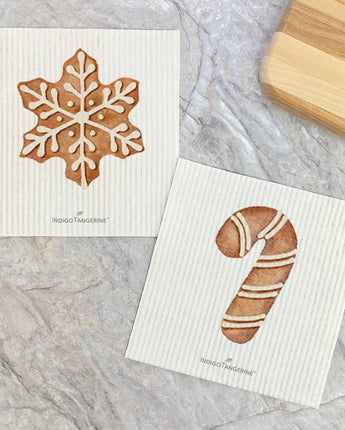 Gingerbread Cookies 2pk - Swedish Dish Cloth