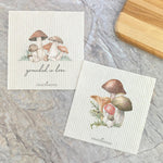 Forest Mushrooms, Grounded in Love 2pk - Swedish Dish Cloth