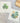 Shamrocks, Coins 2pk - Swedish Dish Cloth