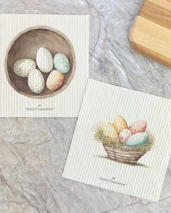 Eggs in Baskets 2pk - Swedish Dish Cloth