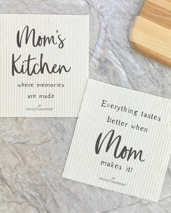 Mom's Kitchen & Mom's Cooking 2pk - Swedish Dish Cloth