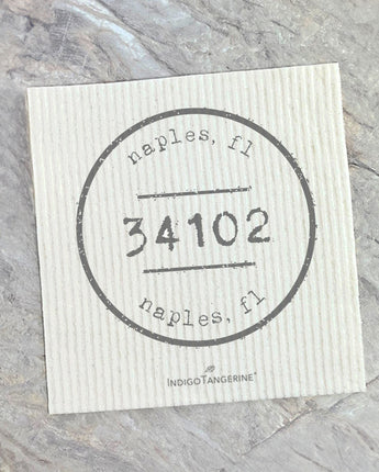 Postmark Stamp City/State/Zip - Swedish Dish Cloth