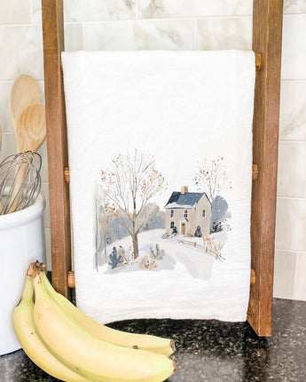 Winter Homestead - Customizable Cotton Tea Towel