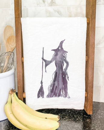 Standing Witch - Customizable Halloween Cotton Tea Towel