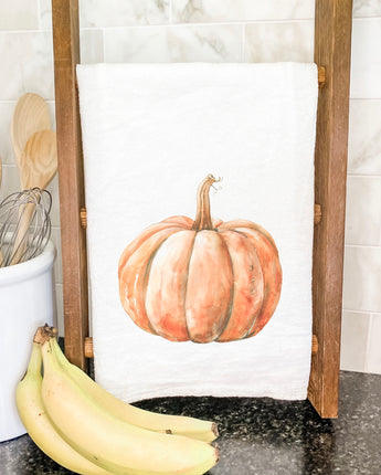 Watercolor Pumpkin - Customizable Autumn Tea Towel