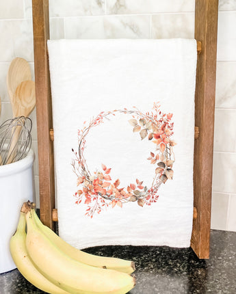 Delicate Autumn Wreath - Cotton Tea Towel