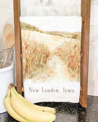 Fall Cornfield - Custom Cotton Tea Towel