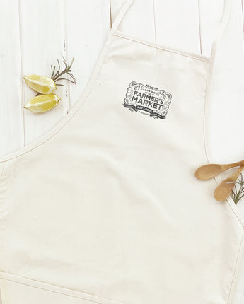 Vintage Farmers Market w/ City Estd - Women's Apron