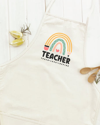 Teacher Rainbow - Women's Apron