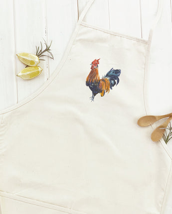 Watercolor Rooster - Women's Apron