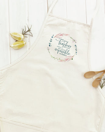 Teacher Wreath - Women's Apron