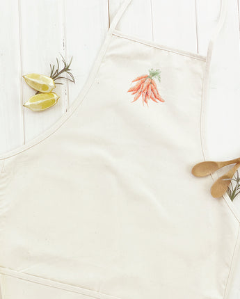 Watercolor Tied Carrots - Women's Apron