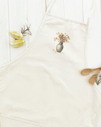 Fall Leaves Vase - Customizable Women's Apron
