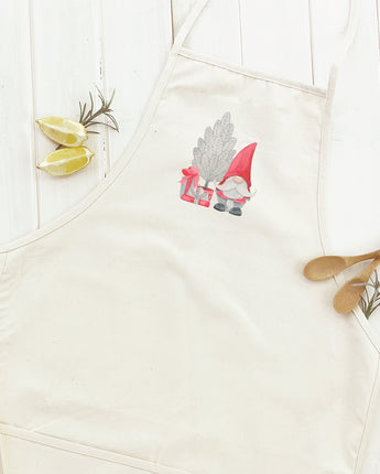 Christmas Gnome with Tree - Women's Apron