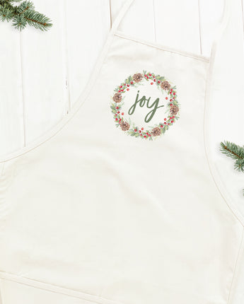 Joy Wreath - Women's Apron