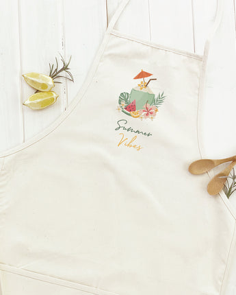 Summer Vibes Coconut Drink - Women's Apron