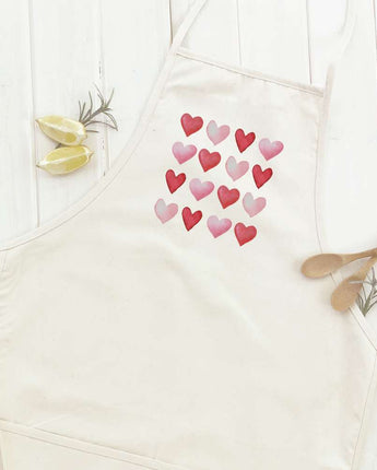 Rows of Hearts - Women's Apron