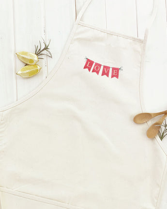 Red Love Banner - Women's Apron