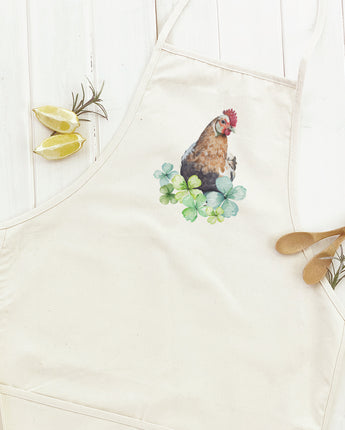 Chicken with Clovers - Women's Apron