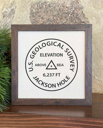 U.S. Geological Survey Custom - Framed Sign