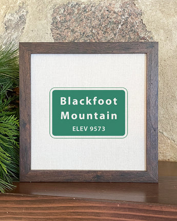 Elevation Sign, Custom - Framed Sign