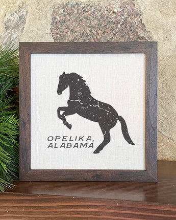 Horse Silhouette Custom - Framed Sign