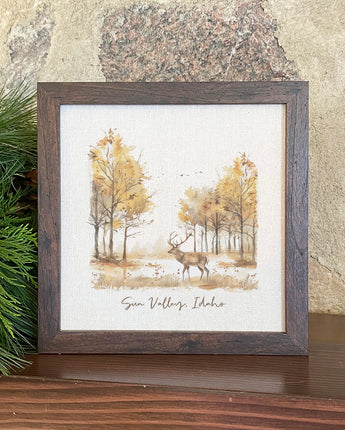 Early Fall Buck - Custom Framed Sign