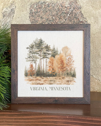Tall Tree Forest - Custom Framed Sign