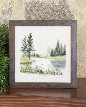 Calm Waters - Spring Framed Sign