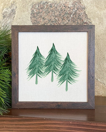 Three Trees - Framed Sign