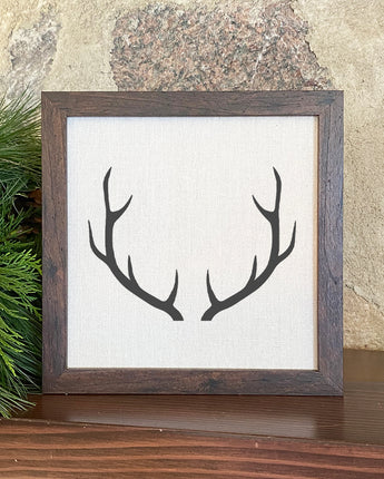 Antlers - Framed Sign
