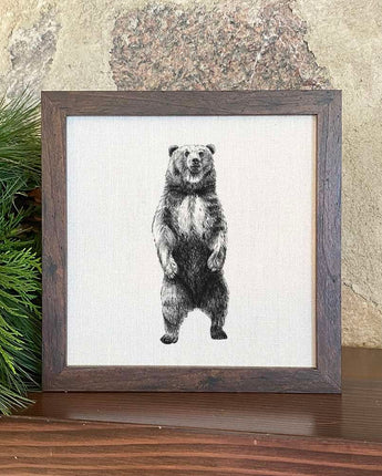 Standing Bear Sketch - Framed Sign