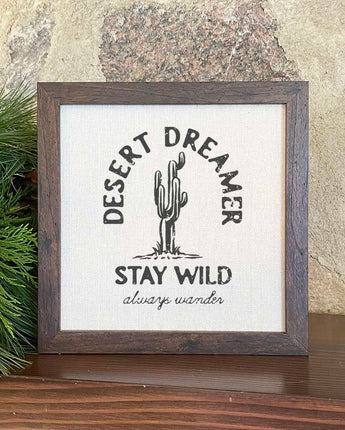 Desert Dreamer - Framed Sign