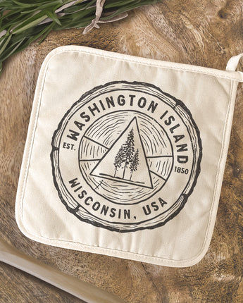 Tree Ring w/ City, State - Cotton Pot Holder