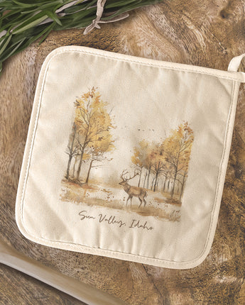 Early Fall Buck - Custom Cotton Pot Holder